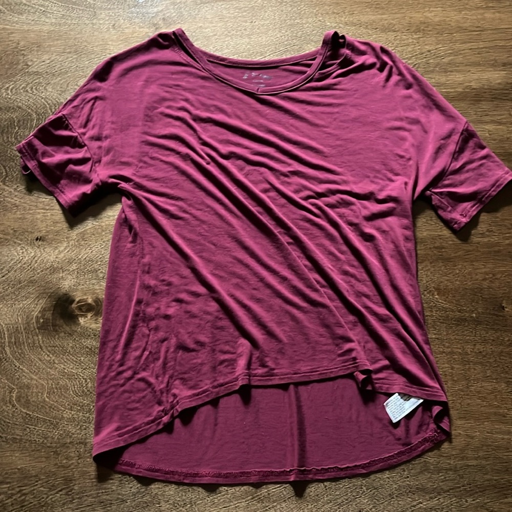 Crimson red shirt, size large (10/12), kids, brand is art class